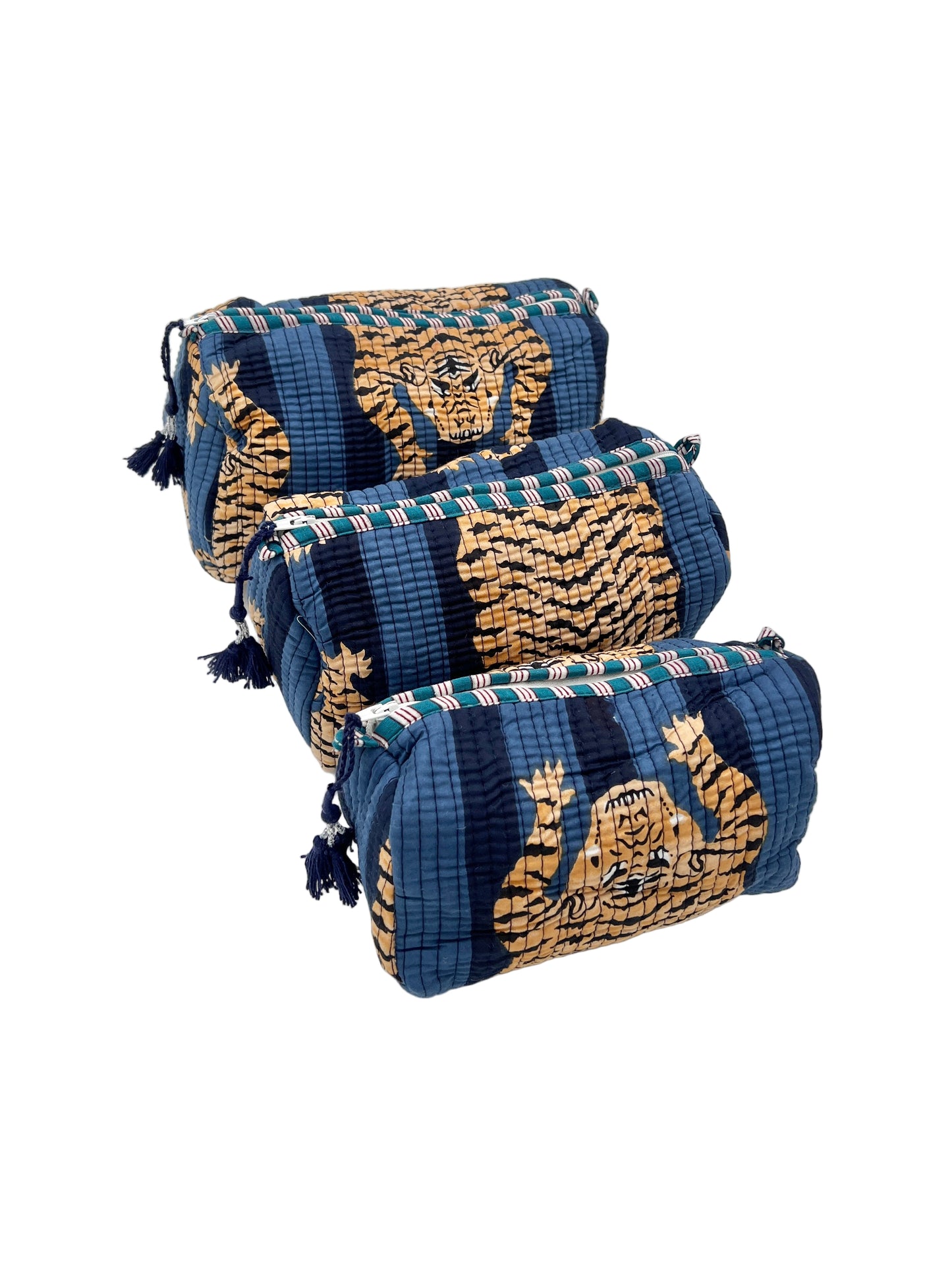 Tiger Print 3 Piece Bag Set