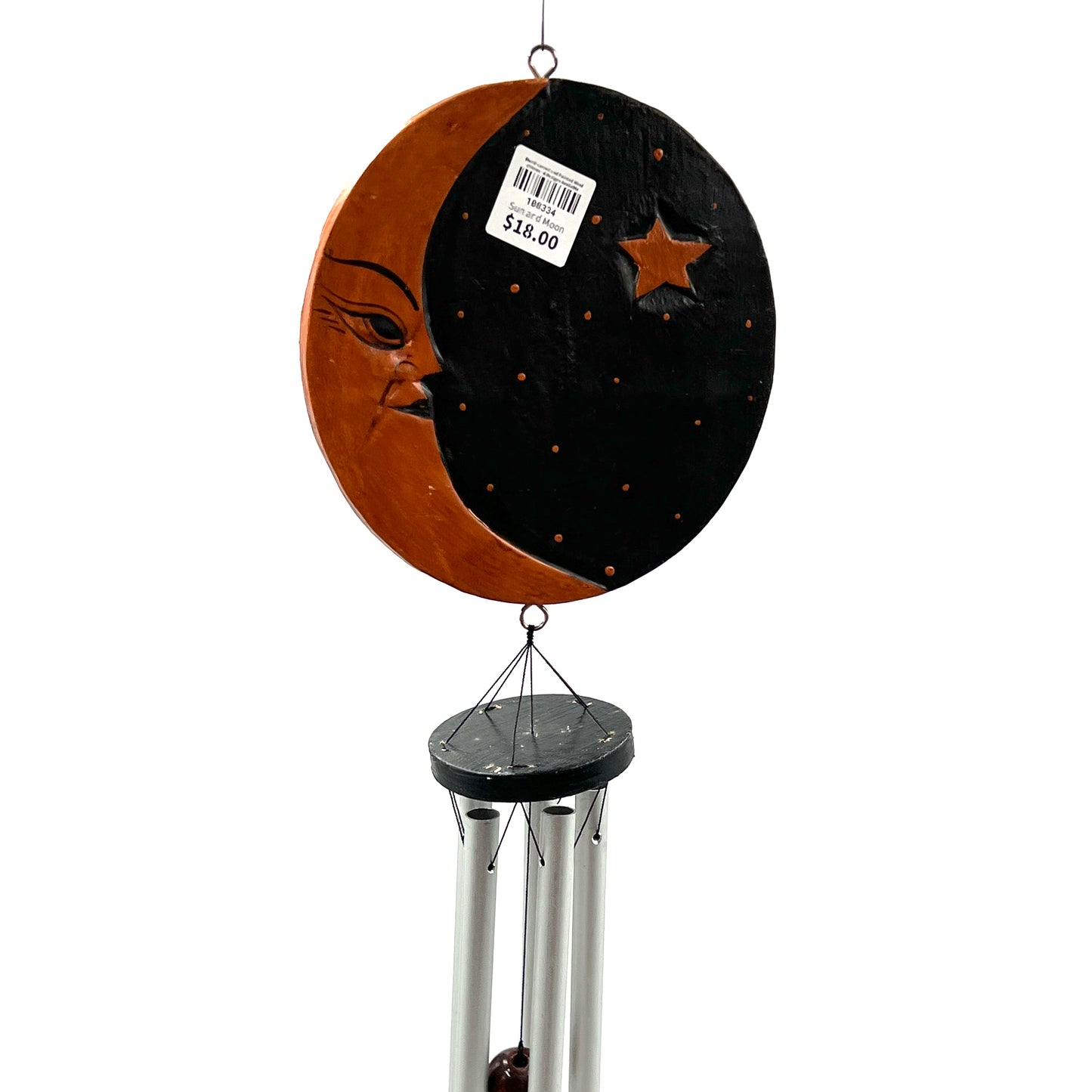 Sun & Moon Painted Wind Chime