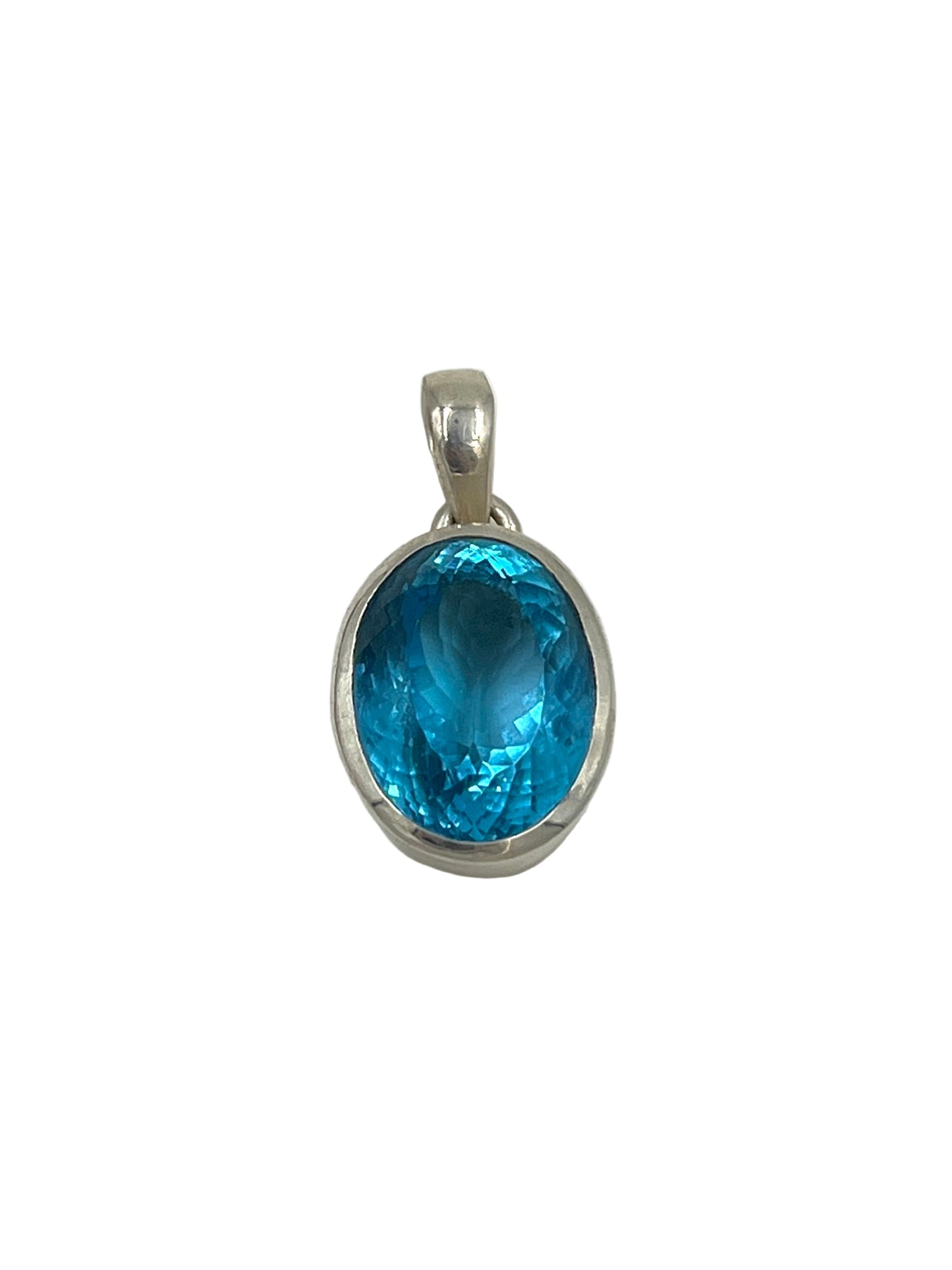 Swiss Blue Topaz Pendants
