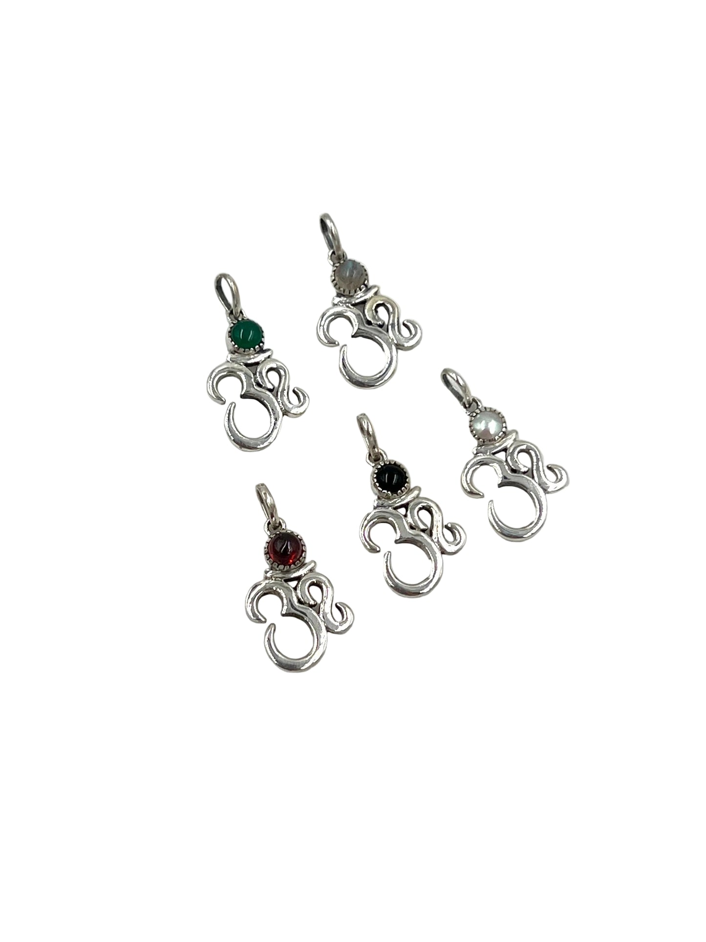 Gemstone Om Pendants