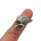 Marquise Leaf Labradorite Ring