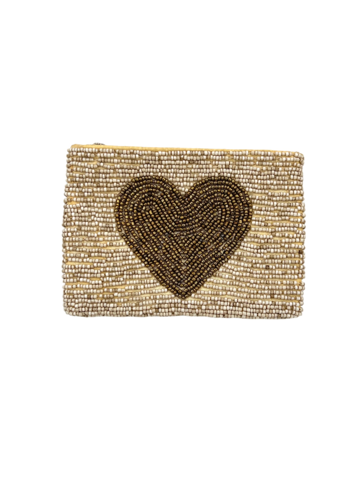 Beaded Heart Coin Purse