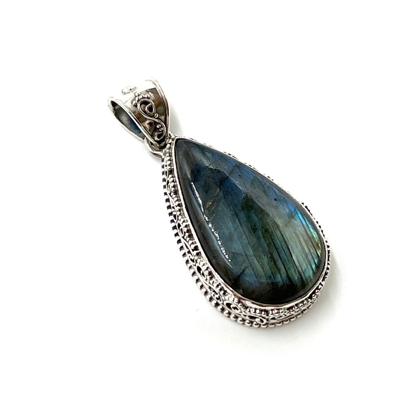 Sterling Silver Labradorite Filigree Pendants