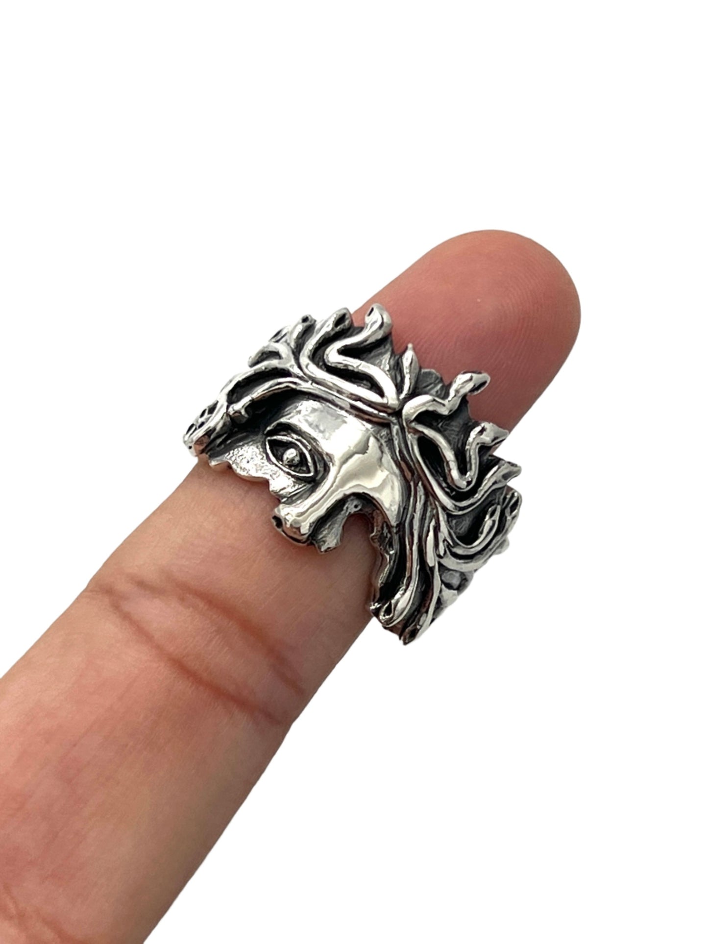 Sterling Silver Medusa Ring