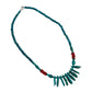 Silver Teardrop Turquoise Necklace