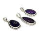 Sterling Silver Teardrop Amethyst Pendants