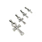 Silver Hieroglyphics Ankh Pendants