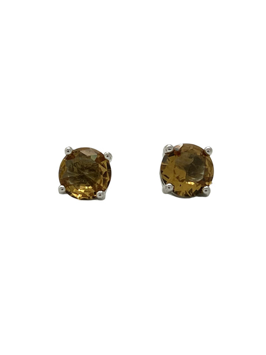 Silver Zultanite Circle Studs