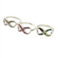 Sterling Silver Shell Infinity Rings