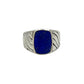 Sterling Silver Gemstone Wave Design Rings