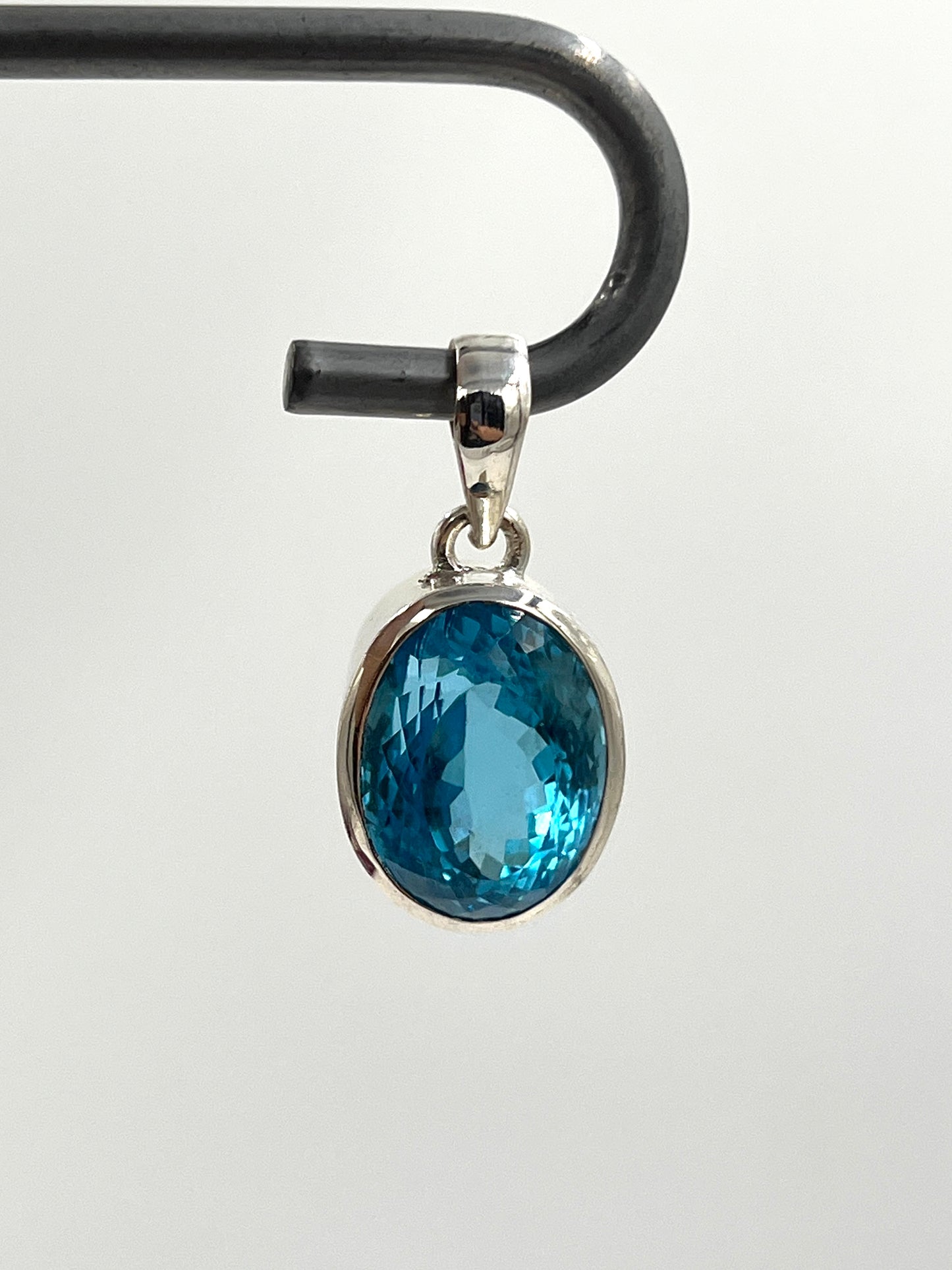 Swiss Blue Topaz Pendants