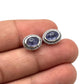 Sterling Silver Tanzanite Studs