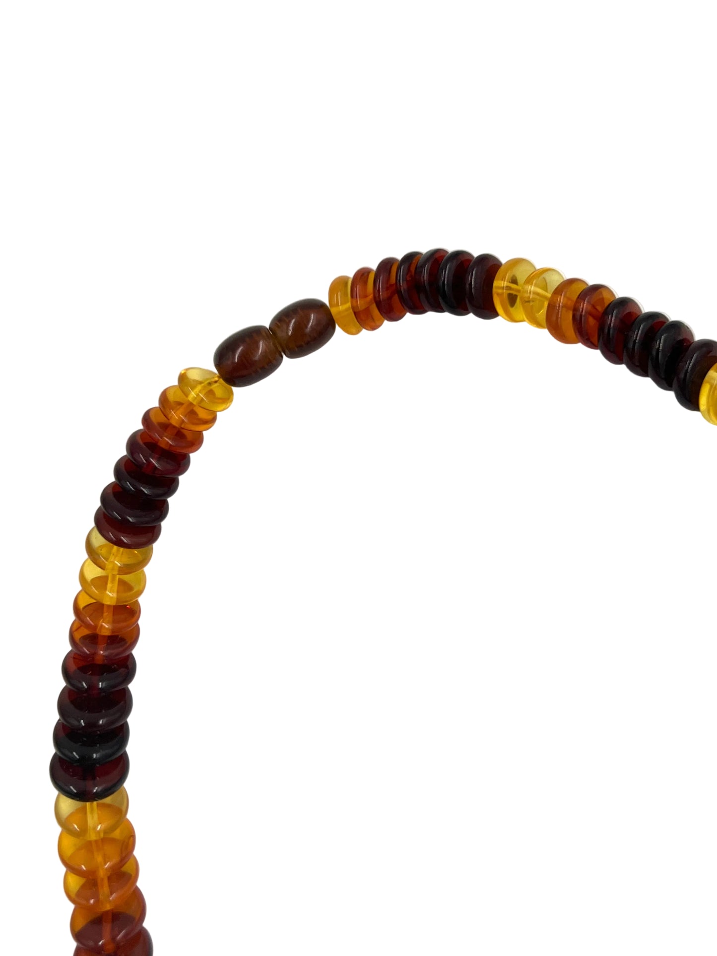 Gradient Amber Round Necklaces