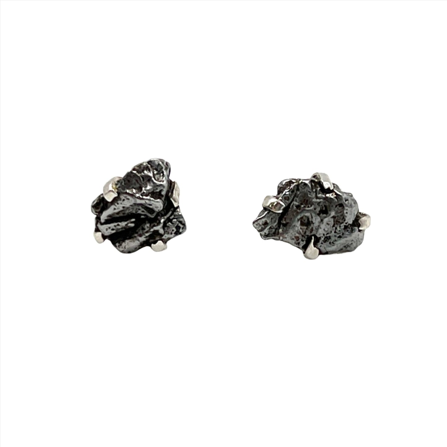 Iron Meteorite Freeform Studs