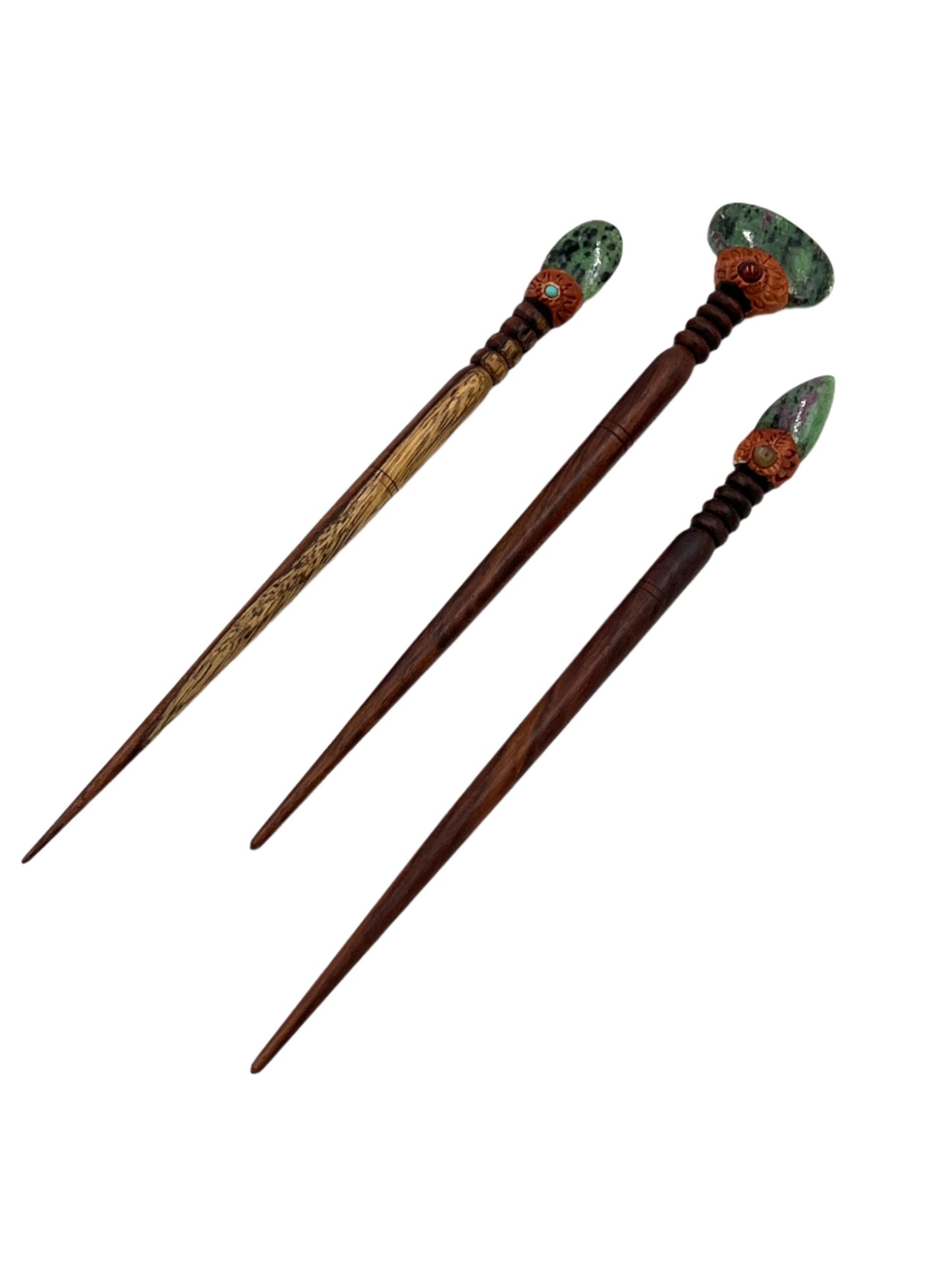 Handmade Gemstone Hair Sticks