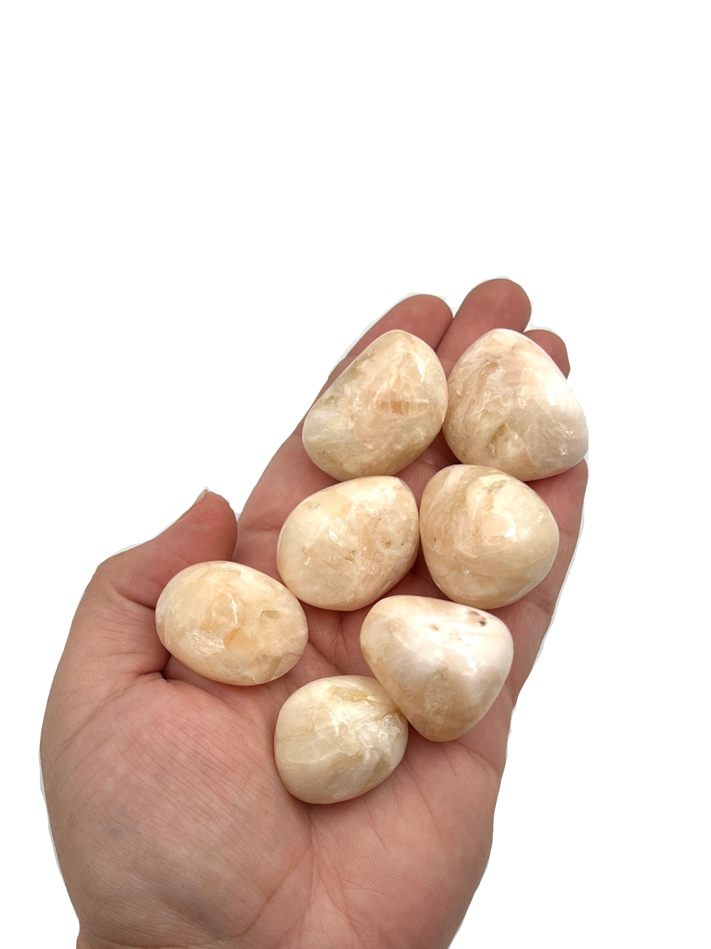 Peach Stilbite Tumbles