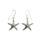 Sterling Silver Shell Starfish Earrings