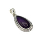 Sterling Silver Teardrop Amethyst Pendants