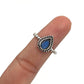 Teardrop Gemstone Beaded Ring