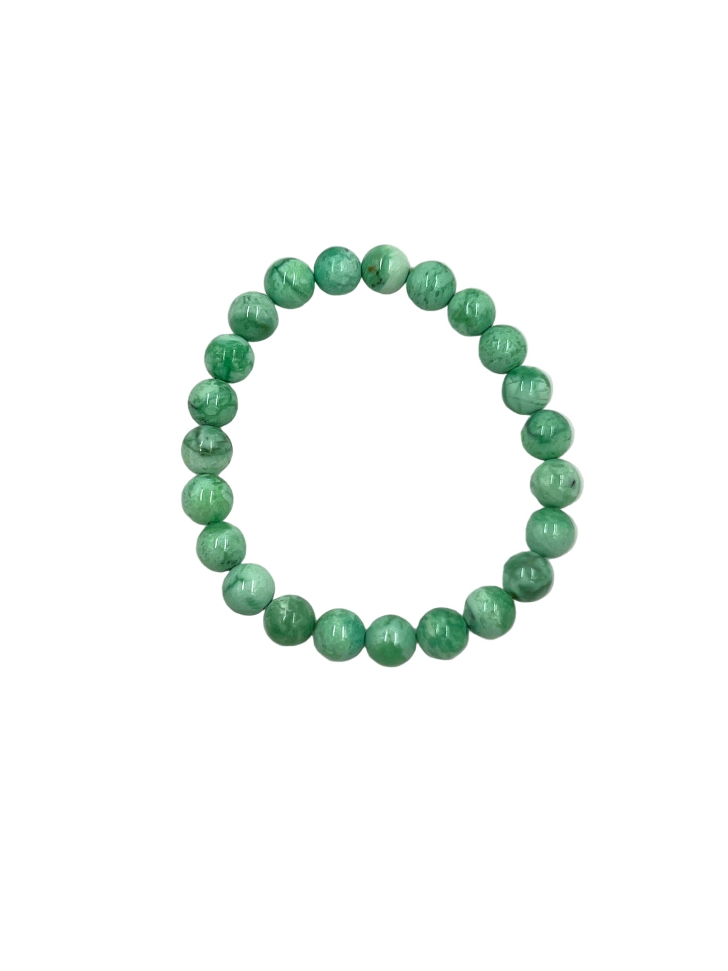 Mongolian Variscite Stretchy Beaded Bracelets