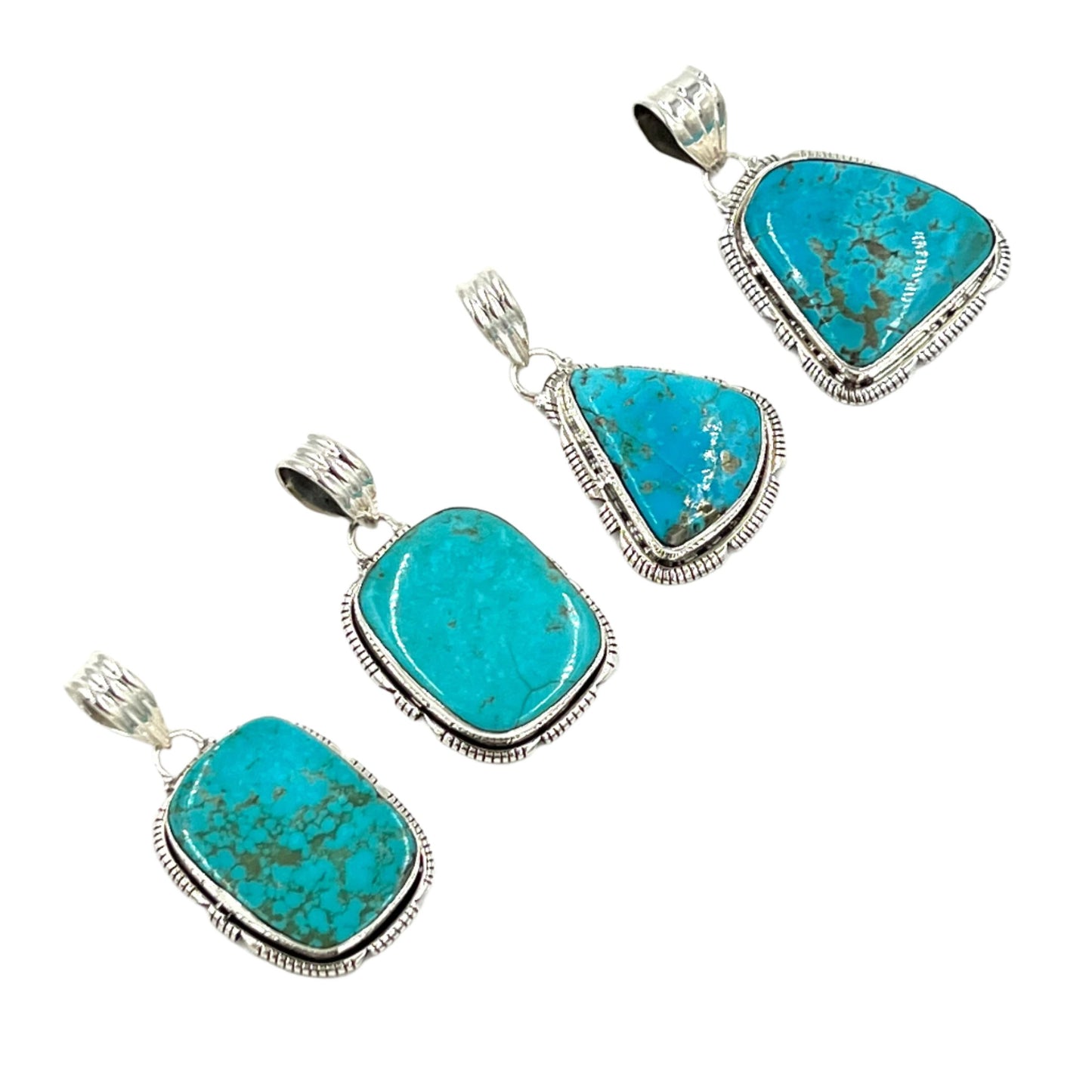 Sterling Silver Turquoise Pendants