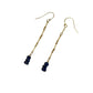 Sapphire & Ruby Gold Filled Earrings