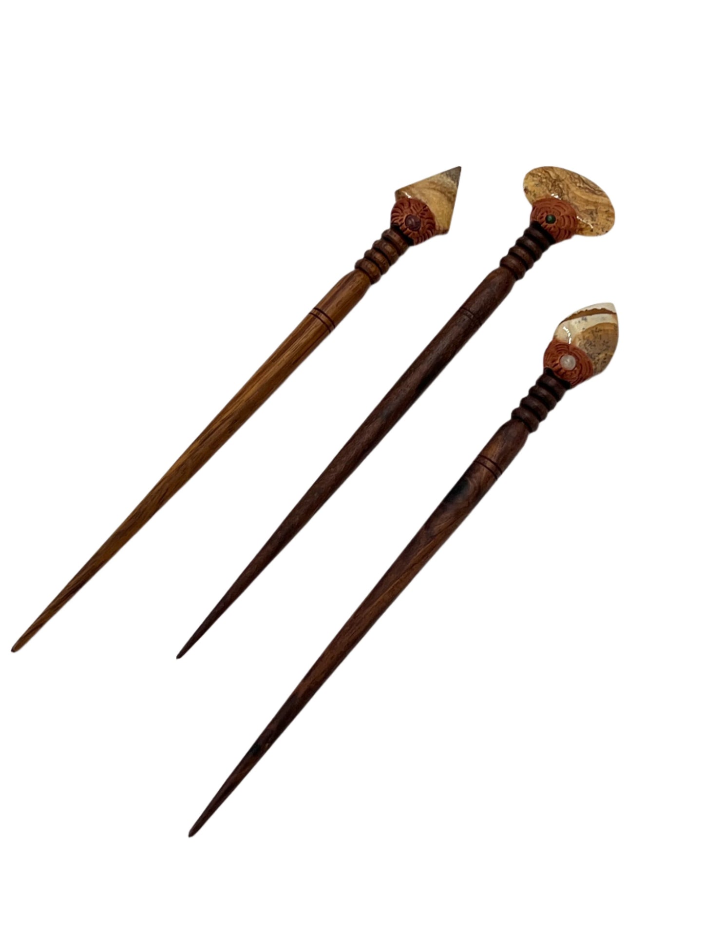 Handmade Gemstone Hair Sticks