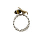 Amber Honey Comb Rings