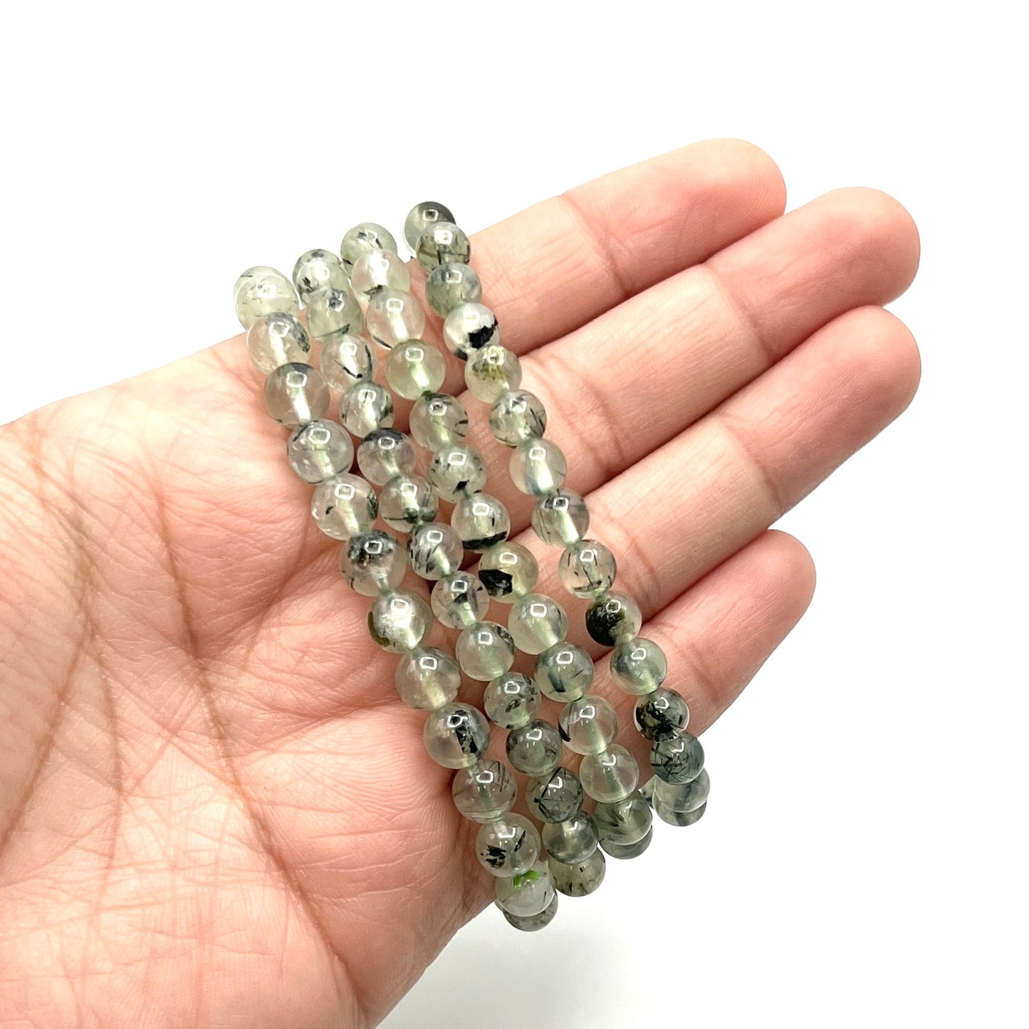 Prehnite & Epidote Stretchy Bracelets