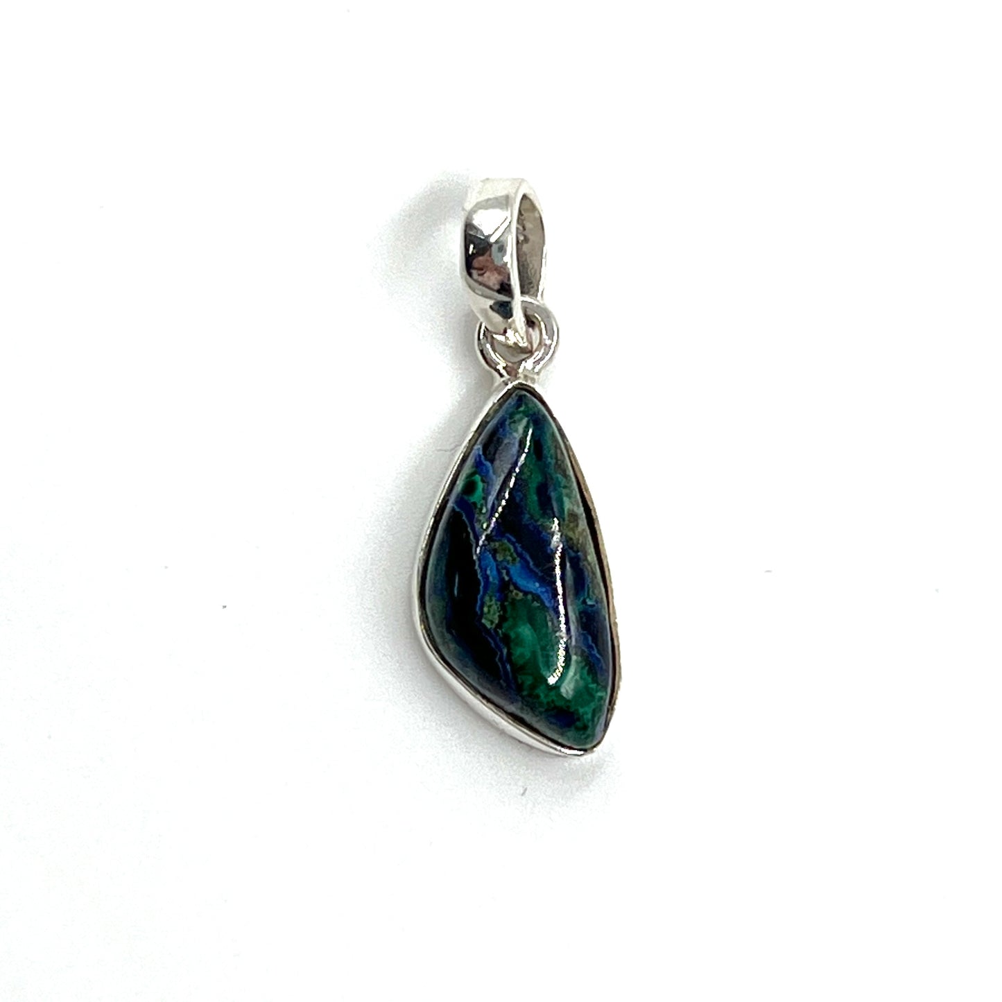 Sterling Silver Azurite Malachite Pendants