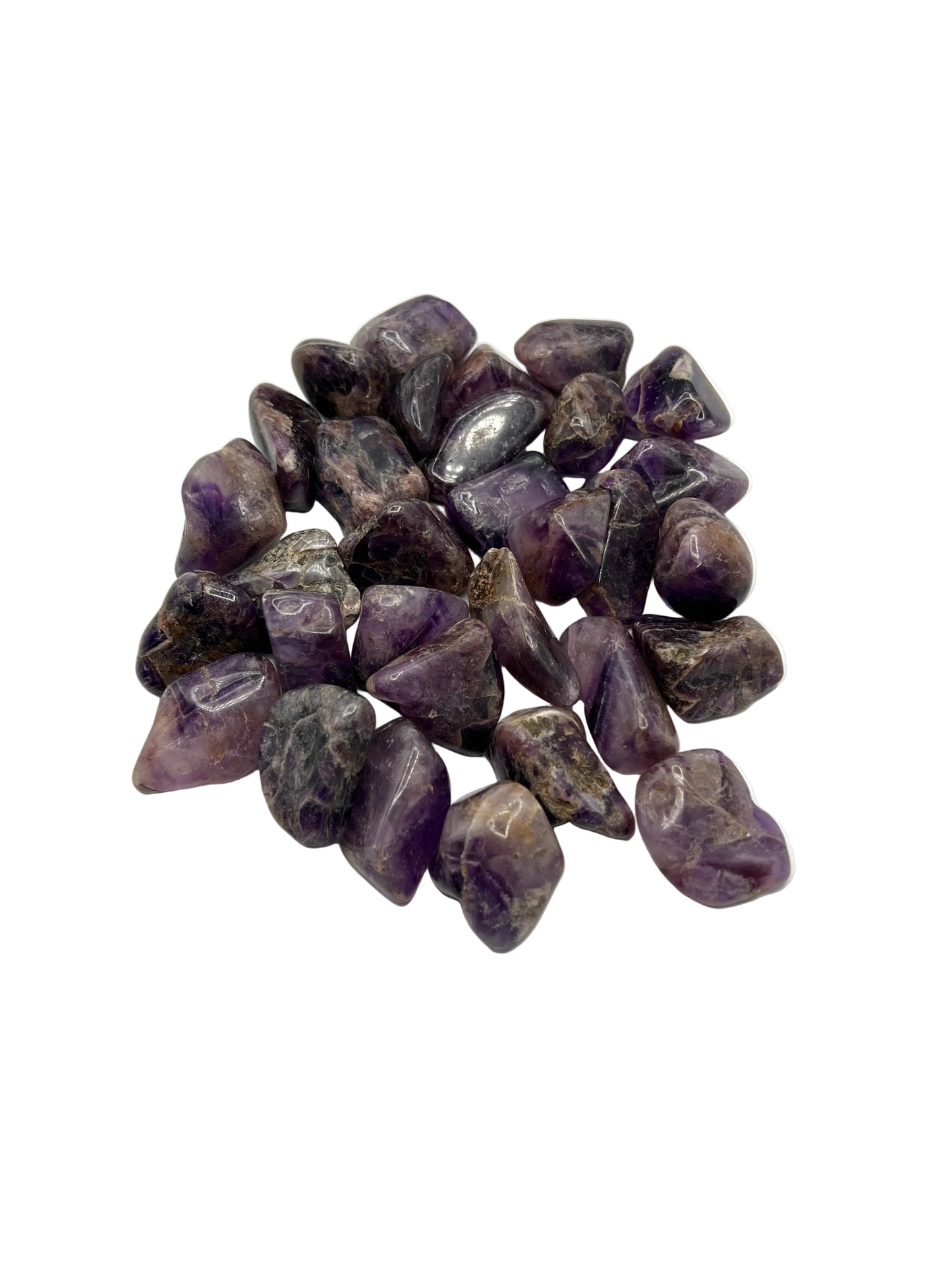 Chevron Amethyst Tumbles