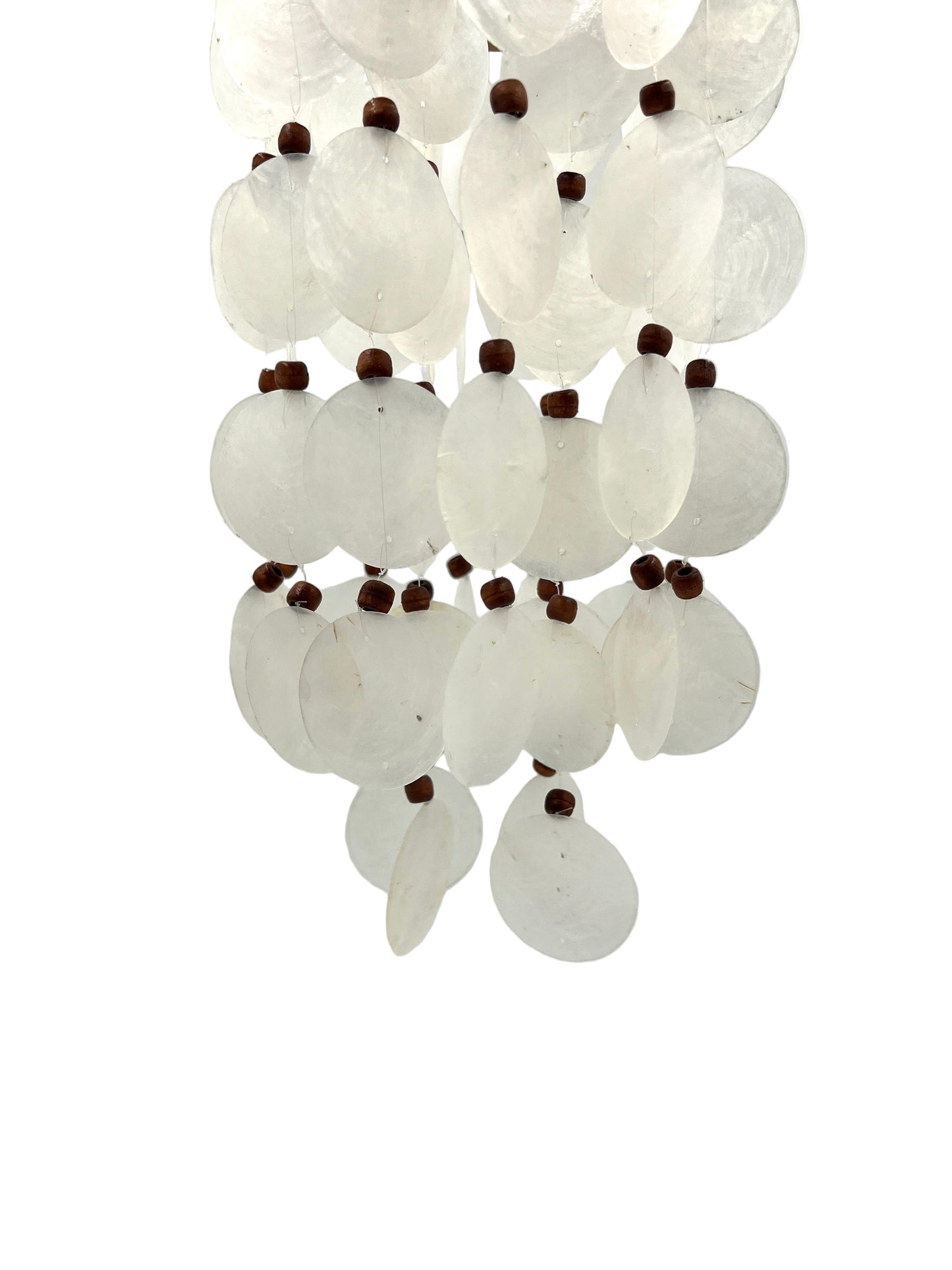 Round Bamboo & Capiz Shell Wind Chime