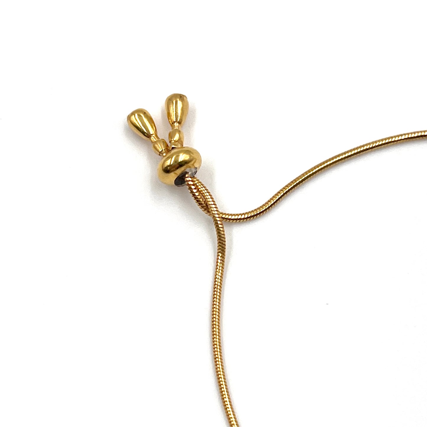 Gold Plated Silver Amber Butterfly Drawstring Bracelet