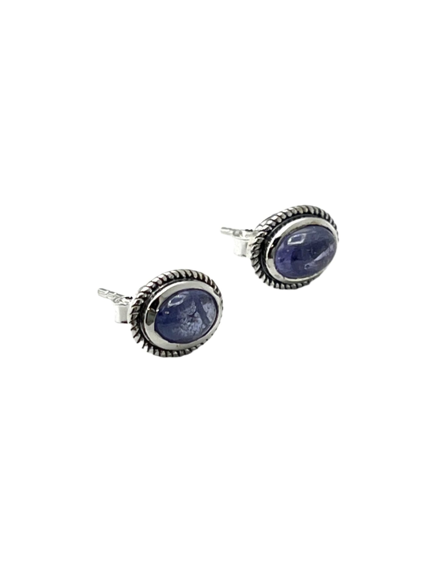 Sterling Silver Tanzanite Studs