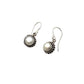 Sterling Silver Filigree Round Pearl Earrings