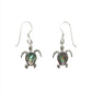 Sterling Silver Shell Sea Turtle Earrings