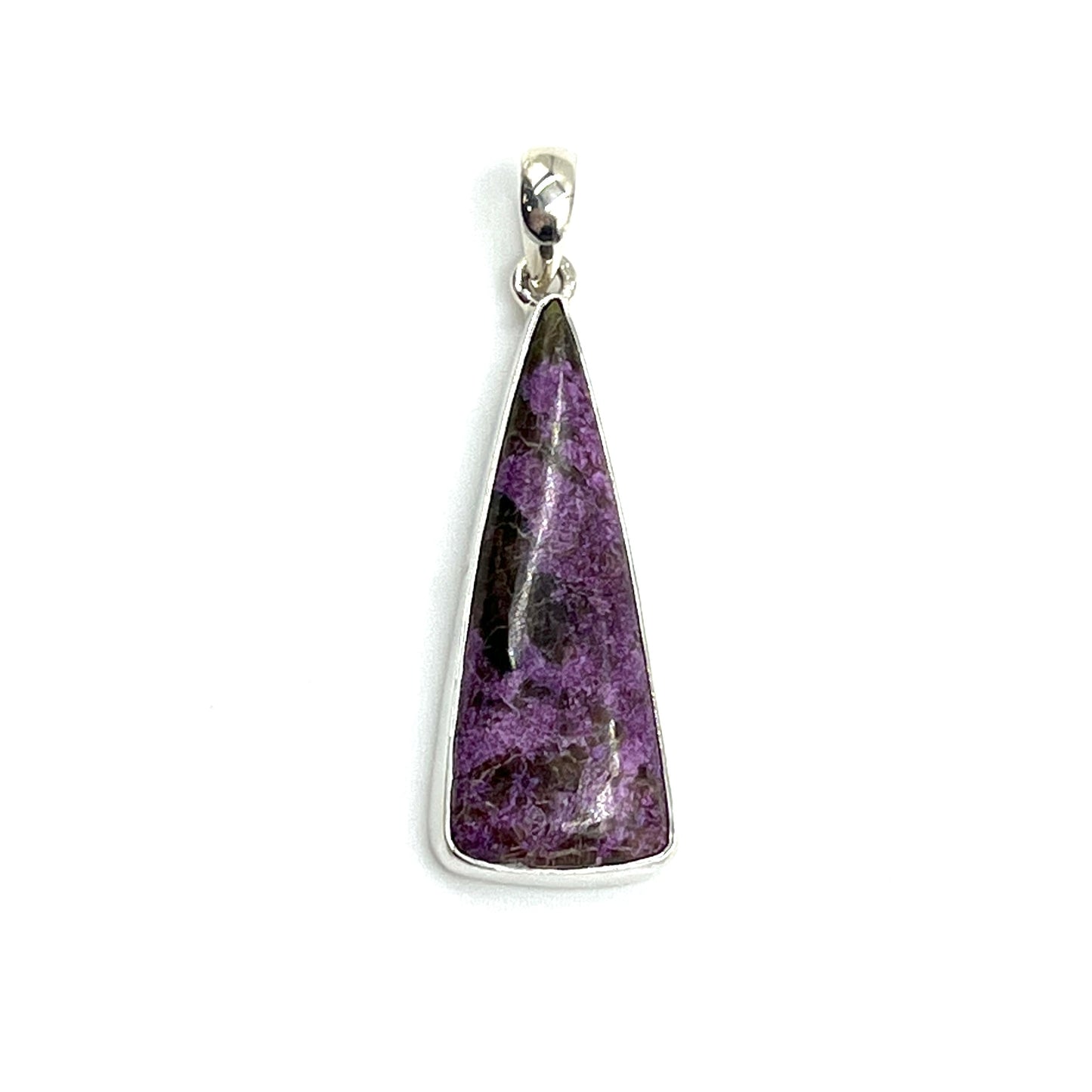 Sterling Silver Purpurite Freeform Pendants