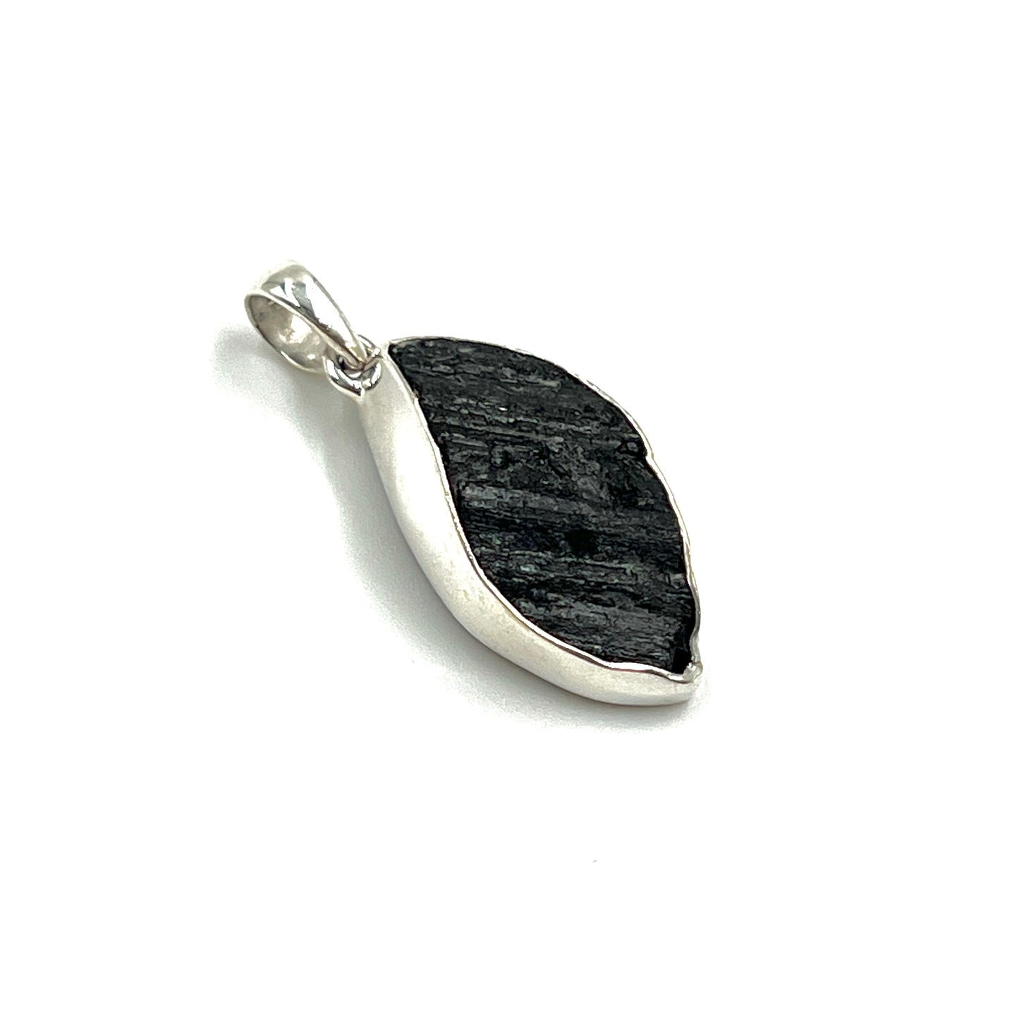 Black Tourmaline Freeform Pendants