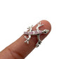 Sterling Silver Shell Lizard Ring