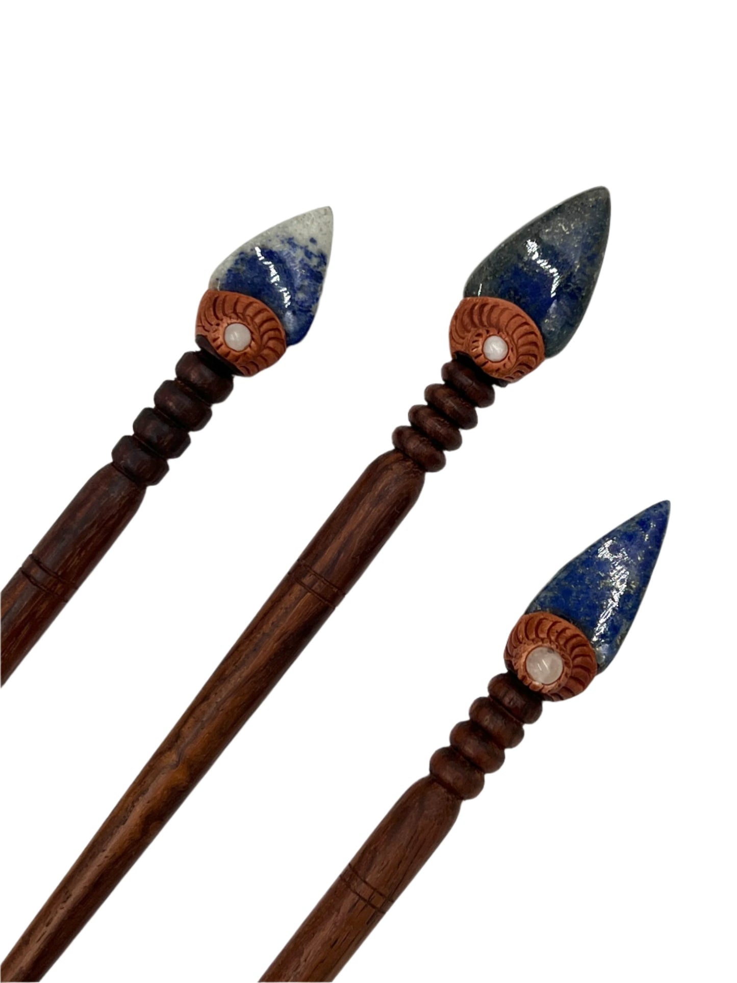 Handmade Gemstone Hair Sticks