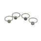 Circle Gemstone Beaded Ring