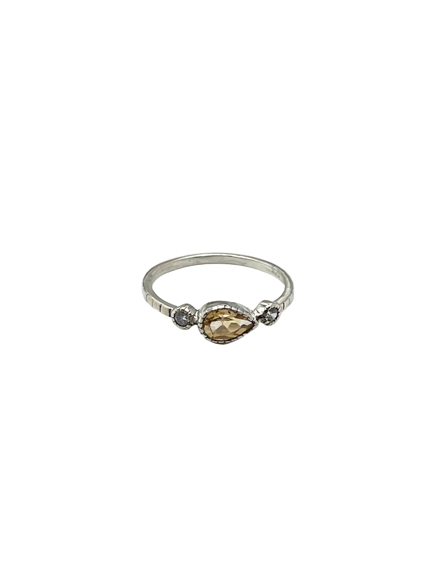 Teardrop Gemstone Rings