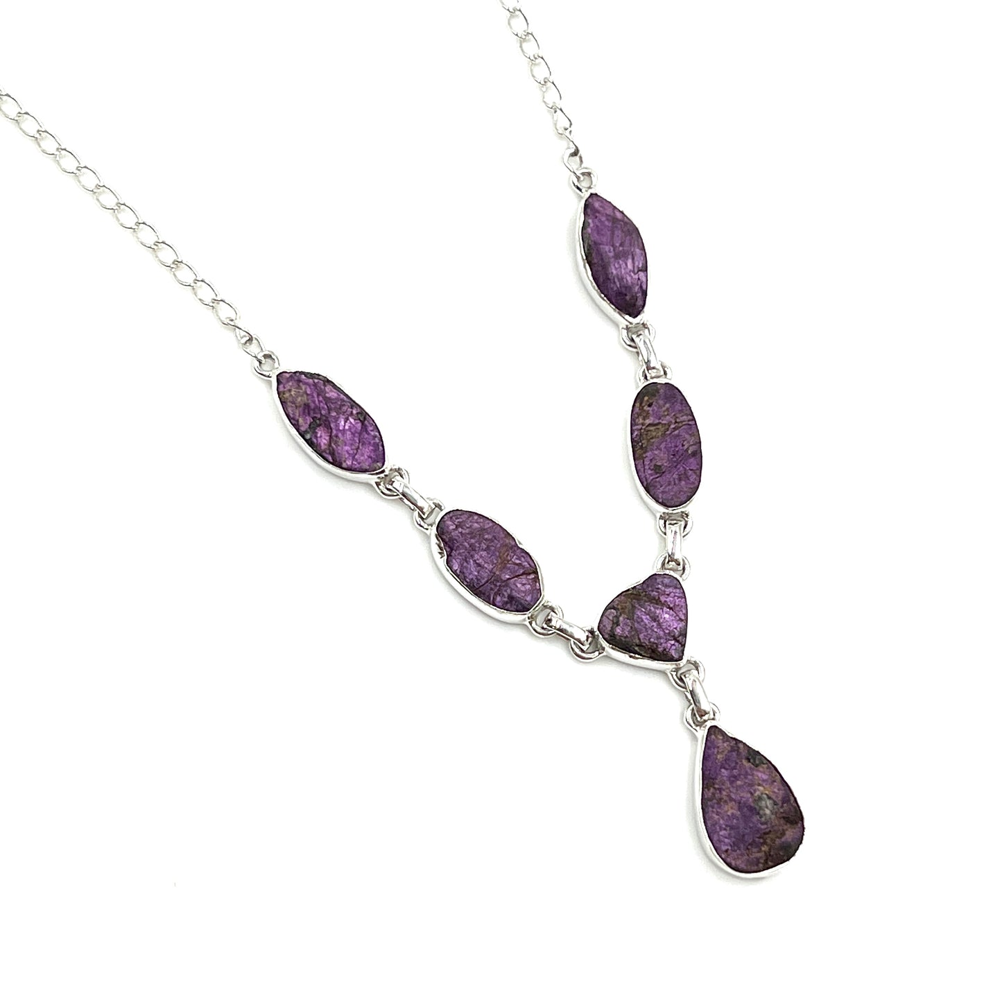 Sterling Silver Purpurite Necklace