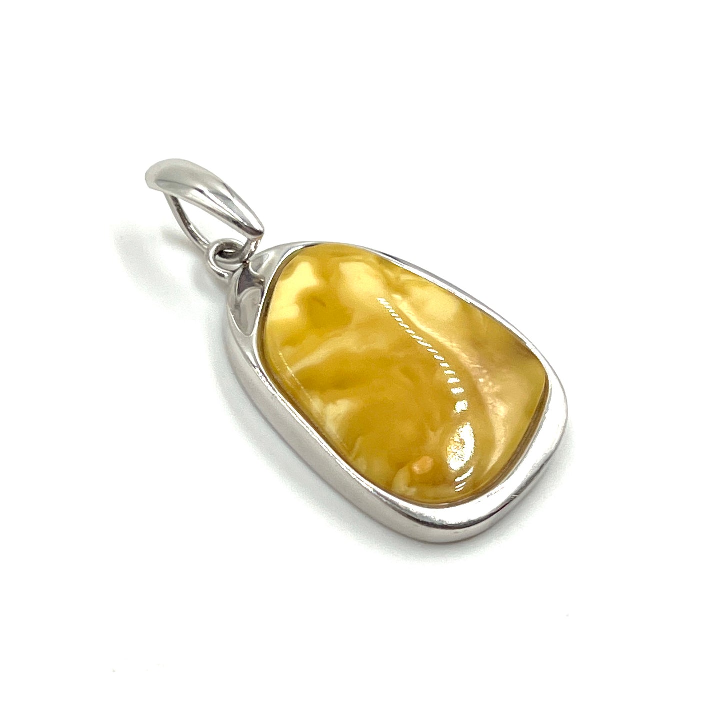 Butterscotch Amber Freeform Pendants