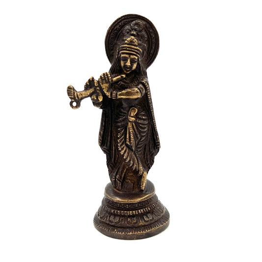 Brass Krishna Statue