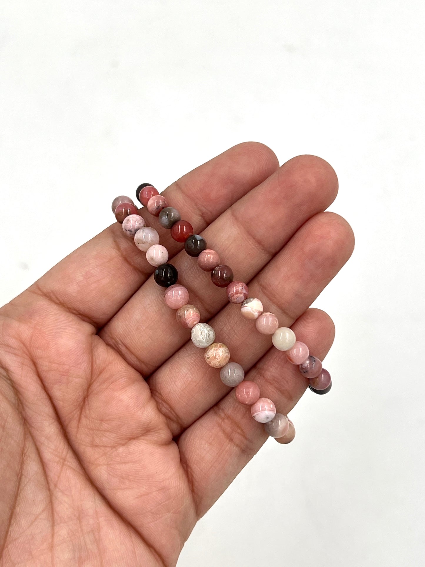 Pink Opal Stretchy Bracelets