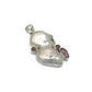 Sterling Silver Pearl & Garnet Pendants