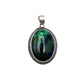Sterling Silver Azurite & Malachite Pendants
