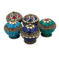 Mini Mosaic Indian Metal Jar
