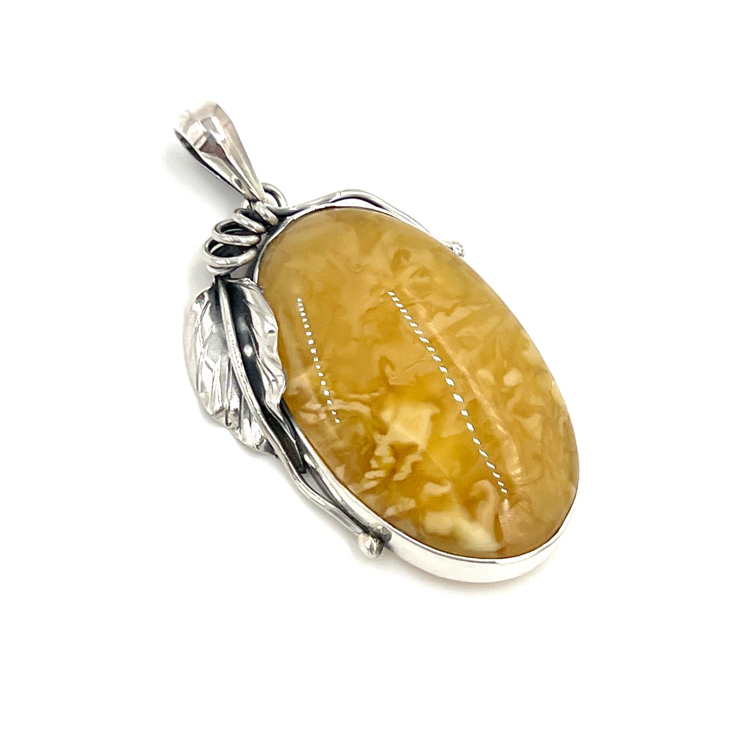 Sterling Silver Butterscotch Pendant